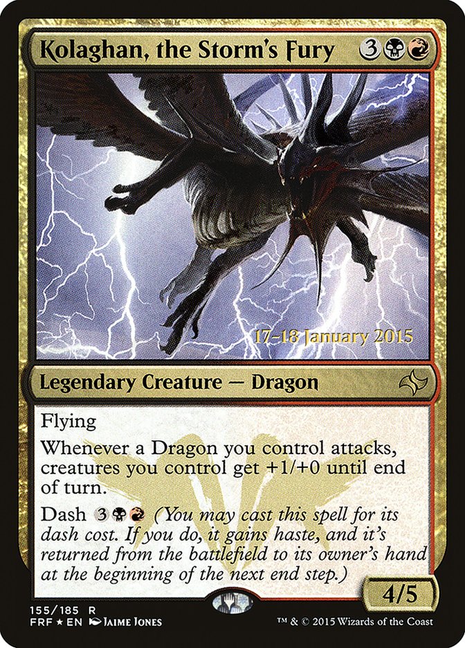 Kolaghan, the Storm's Fury [Fate Reforged Prerelease Promos] | Black Swamp Games