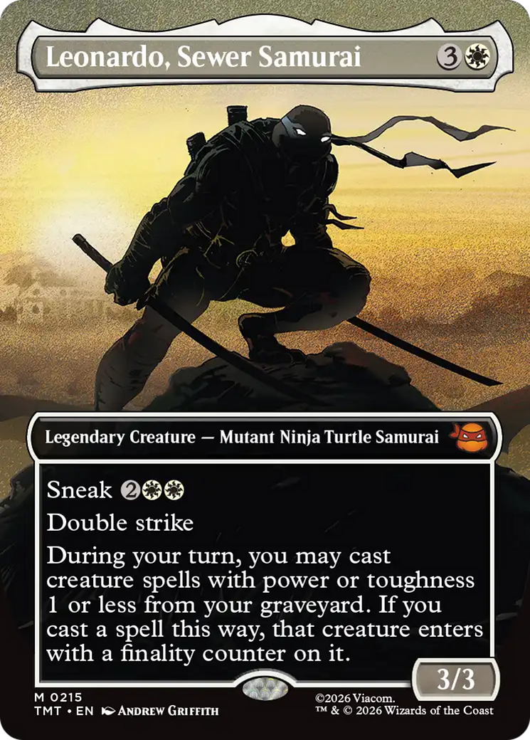 Leonardo, Sewer Samurai (Borderless) [Teenage Mutant Ninja Turtles] | Black Swamp Games