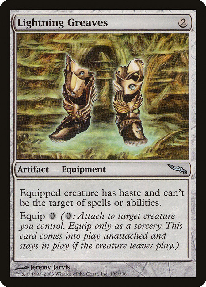 Lightning Greaves [Mirrodin] | Black Swamp Games
