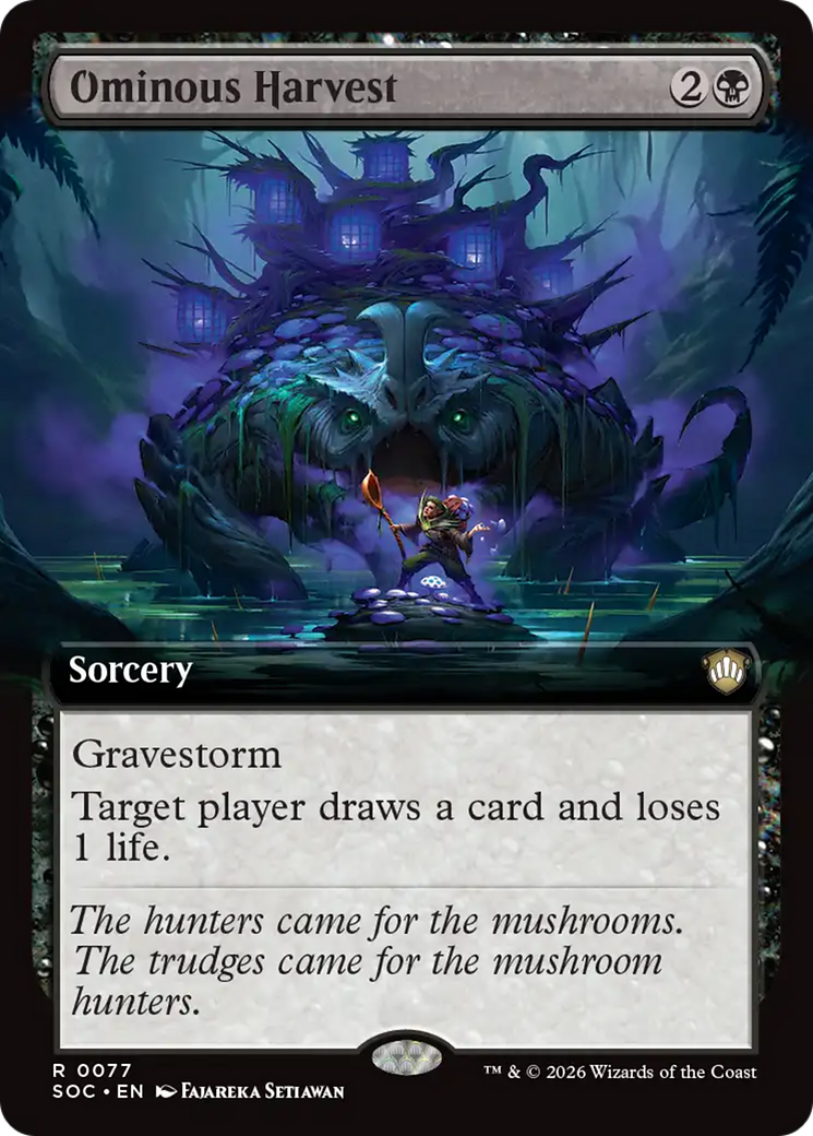 Ominous Harvest (Extended Art) [Secrets of Strixhaven Commander] | Black Swamp Games