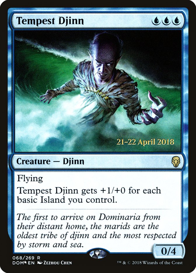 Tempest Djinn [Dominaria Prerelease Promos] | Black Swamp Games