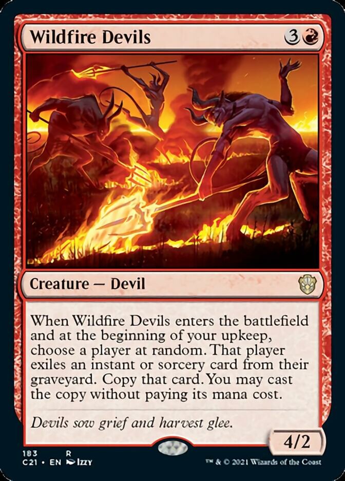 Wildfire Devils [Commander 2021] | Black Swamp Games