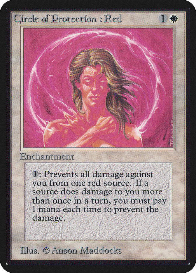 Circle of Protection: Red [Alpha Edition] | Black Swamp Games