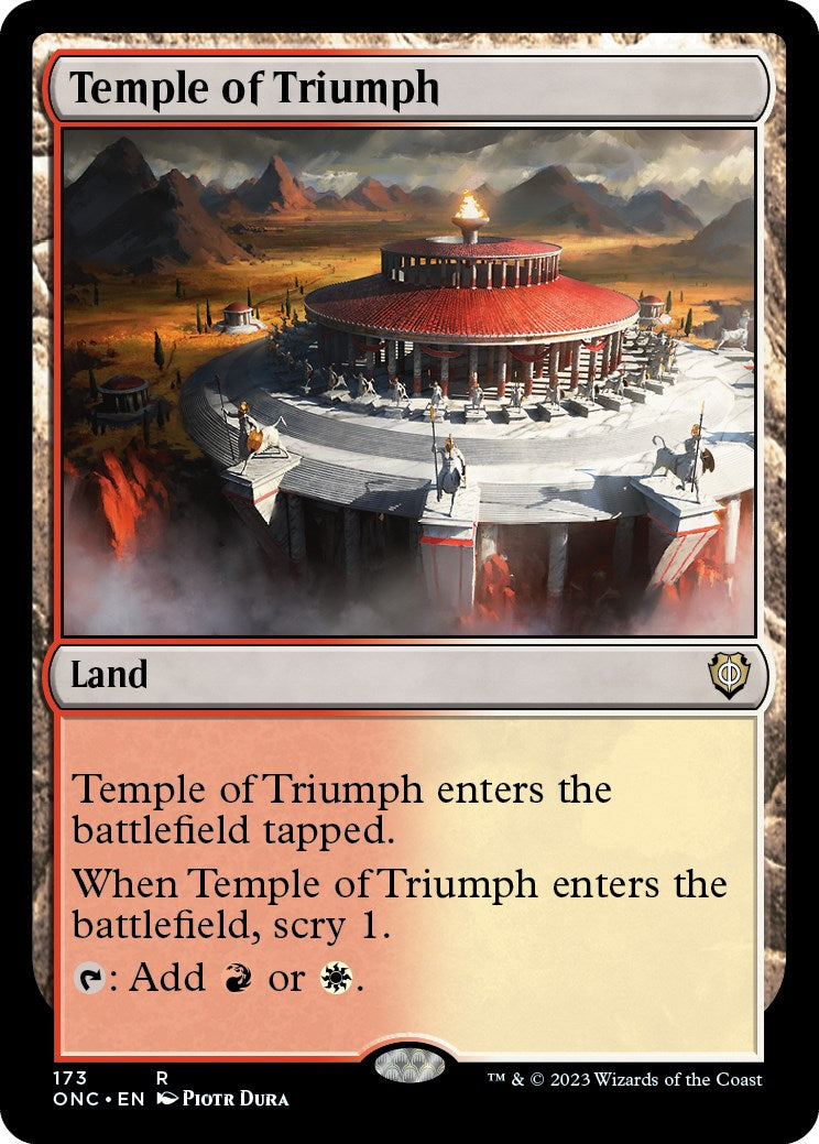 Temple of Triumph [Phyrexia: All Will Be One Commander] | Black Swamp Games