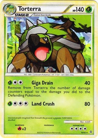 Torterra (10/95) (Cracked Ice Holo) [HeartGold & SoulSilver: Unleashed] | Black Swamp Games