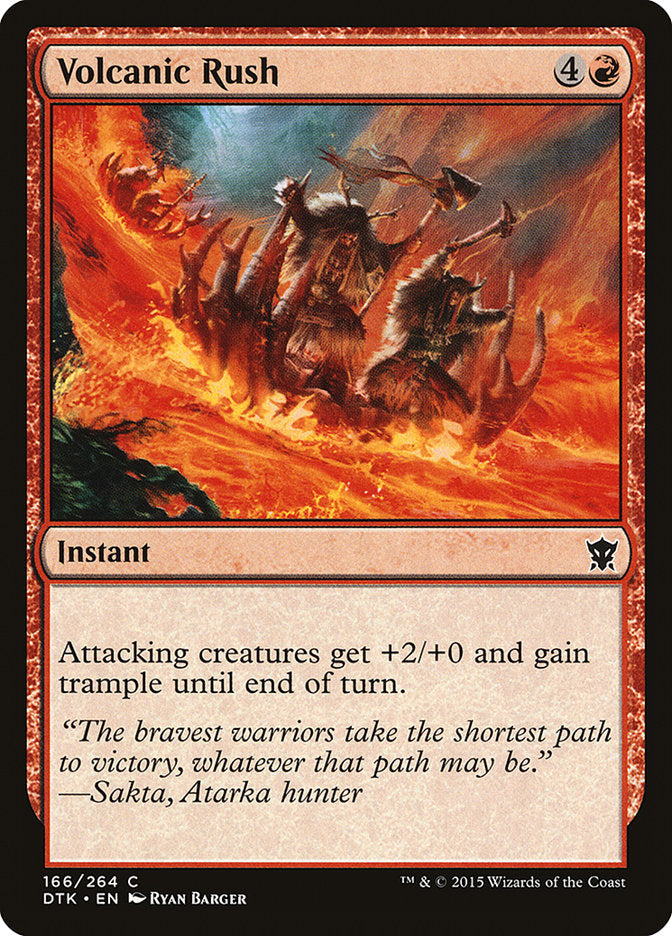 Volcanic Rush [Dragons of Tarkir] | Black Swamp Games