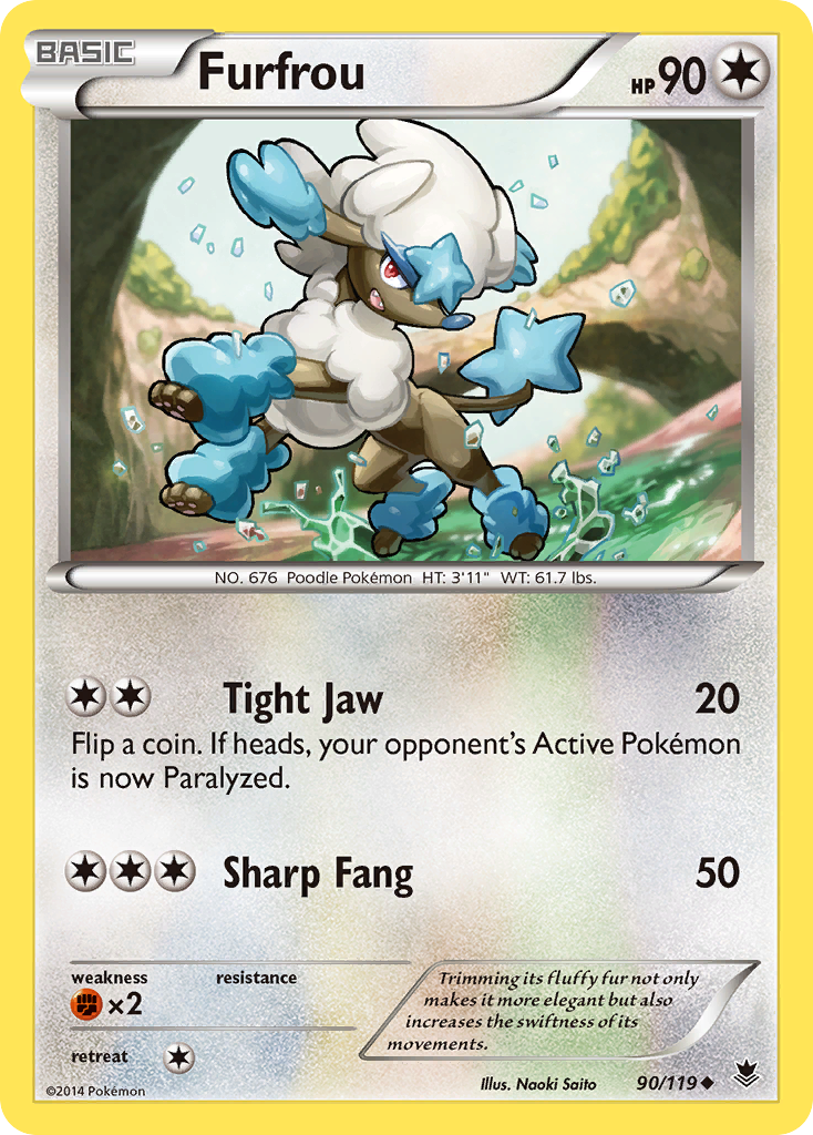 Furfrou (90/119) [XY: Phantom Forces] | Black Swamp Games