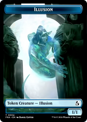 Illusion // Jace Double-Sided Token [Reality Fracture Tokens] | Black Swamp Games