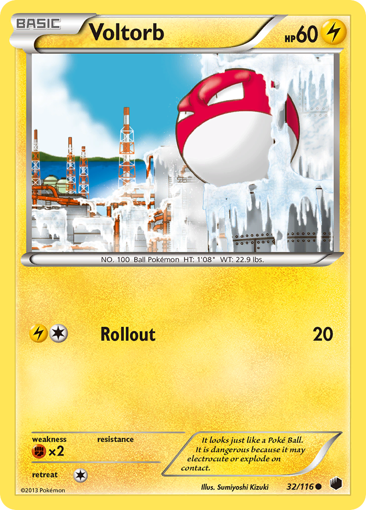 Voltorb (32/116) [Black & White: Plasma Freeze] | Black Swamp Games