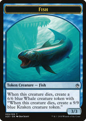 Fish // Kraken Double-Sided Token [Masters 25 Tokens] | Black Swamp Games