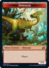 Dinosaur // Human Soldier (004) Double-Sided Token [Ikoria: Lair of Behemoths Tokens] | Black Swamp Games
