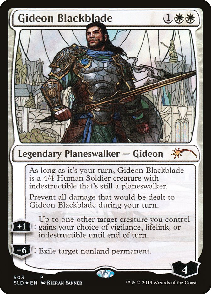 Gideon Blackblade (Stained Glass) [Secret Lair Drop Promos] | Black Swamp Games