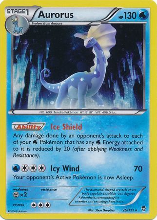 Aurorus (26/111) (Cosmos Holo) [XY: Furious Fists] | Black Swamp Games