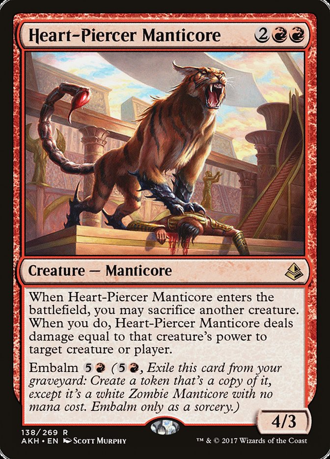 Heart-Piercer Manticore [Amonkhet] | Black Swamp Games