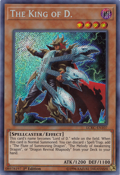 The King of D. [LCKC-EN107] Secret Rare | Black Swamp Games