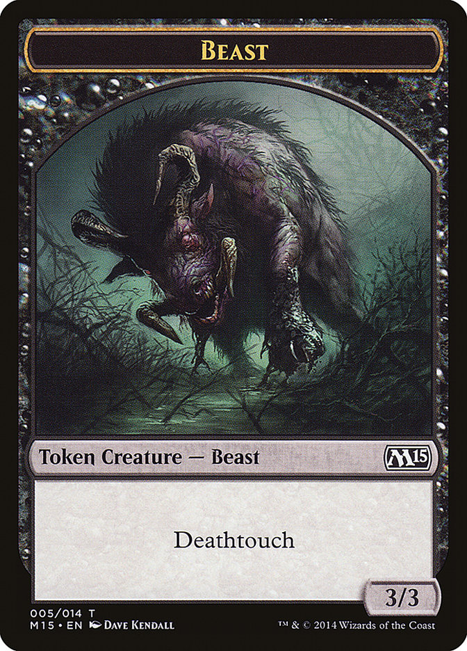 Beast Token (005/014) [Magic 2015 Tokens] | Black Swamp Games
