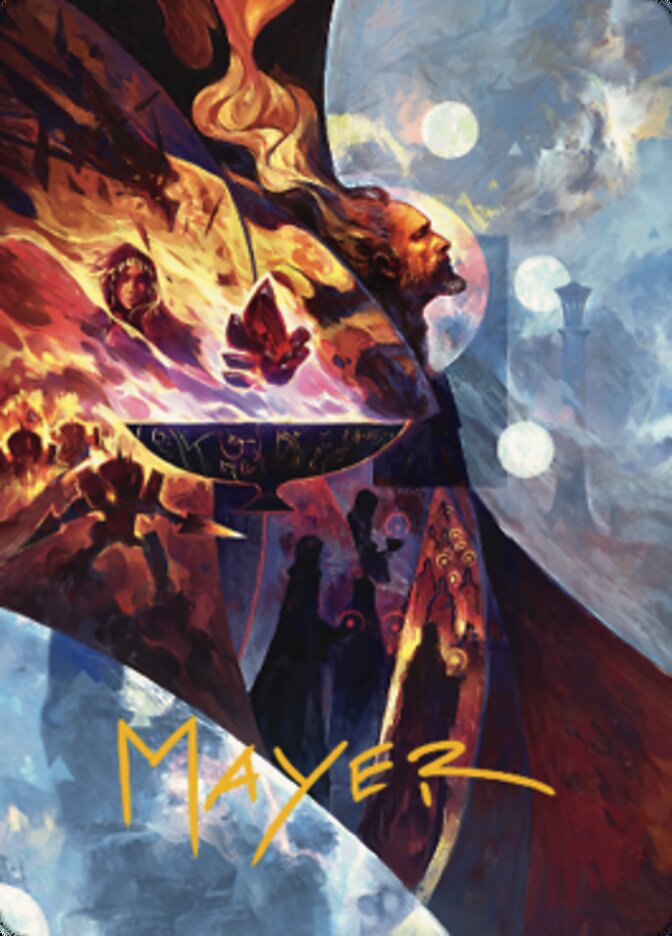 Urza's Command Art Card (Gold-Stamped Signature) [The Brothers' War Art Series] | Black Swamp Games