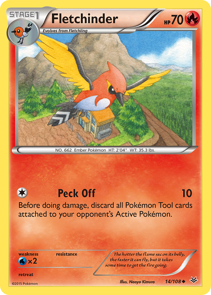 Fletchinder (14/108) [XY: Roaring Skies] | Black Swamp Games