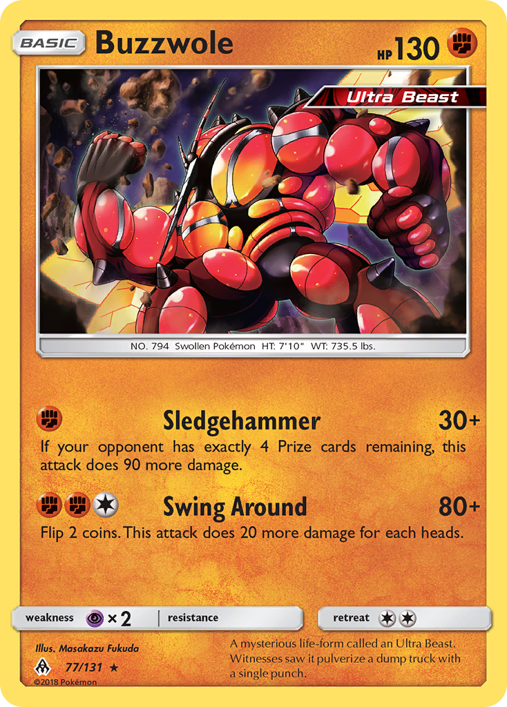Buzzwole (77/131) [Sun & Moon: Forbidden Light] | Black Swamp Games
