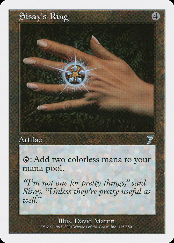 Sisay's Ring [Seventh Edition] | Black Swamp Games