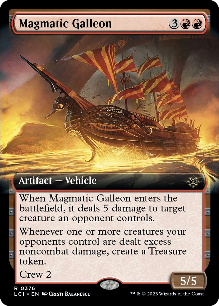 Magmatic Galleon (Extended Art) [The Lost Caverns of Ixalan] | Black Swamp Games