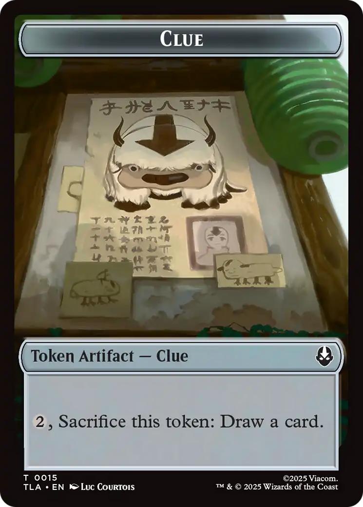 Clue (0015) // spirit (003) Double-Sided Token [Avatar: The Last Airbender Tokens] | Black Swamp Games