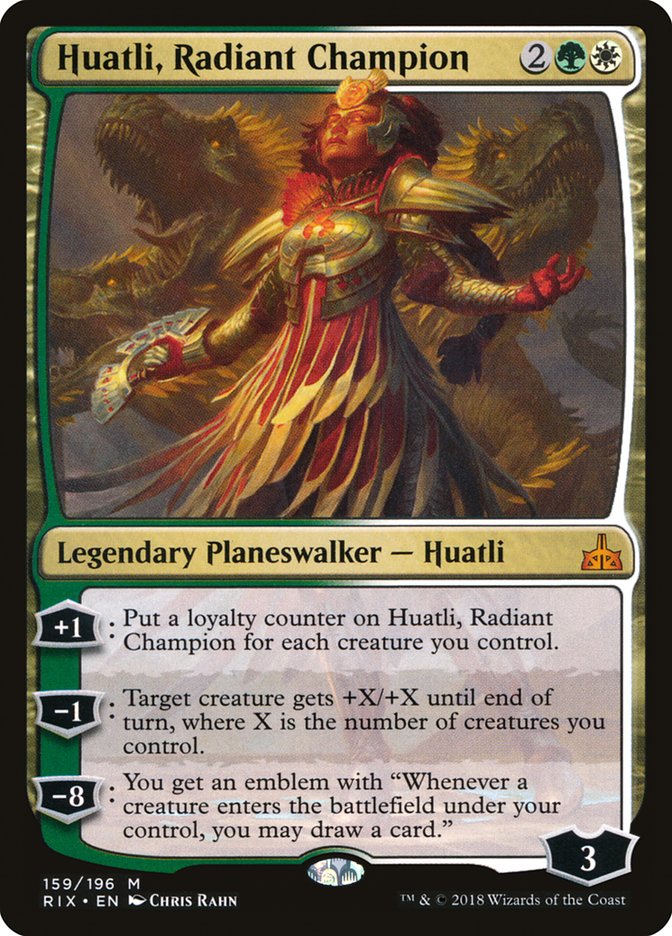 Huatli, Radiant Champion [Rivals of Ixalan] | Black Swamp Games