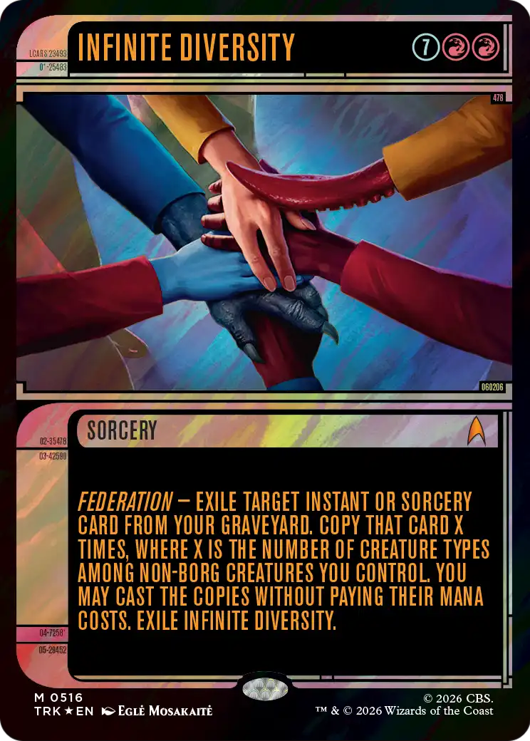 Infinite Diversity (Showcase) (Surge Foil) [Star Trek] | Black Swamp Games
