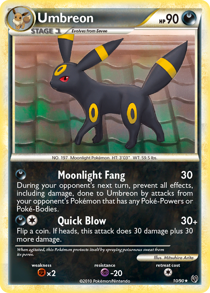 Umbreon (10/90) [HeartGold & SoulSilver: Undaunted] | Black Swamp Games
