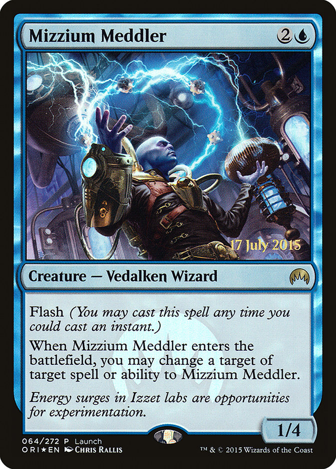 Mizzium Meddler (Launch) [Magic Origins Promos] | Black Swamp Games