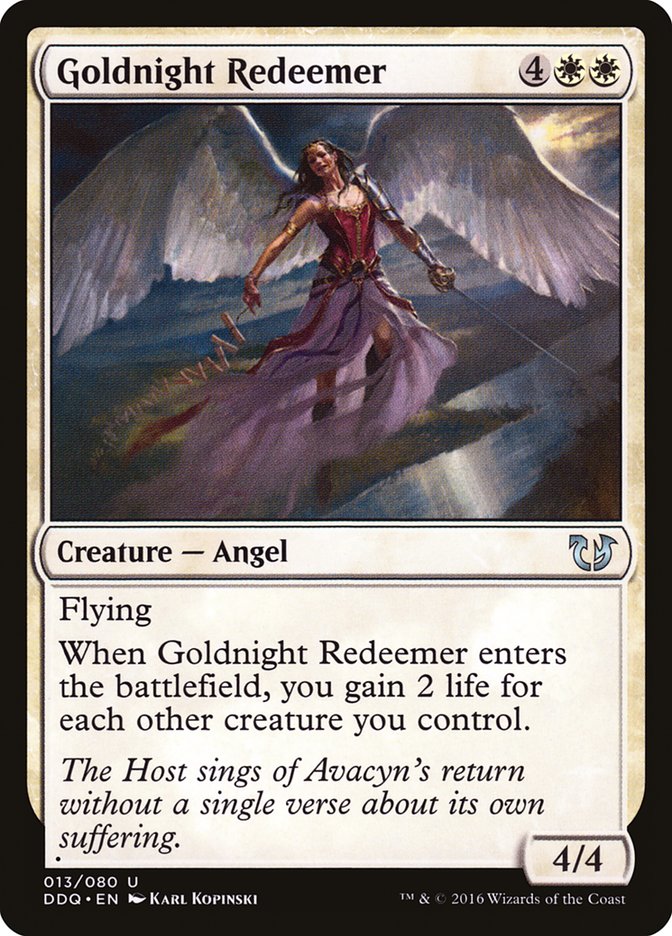 Goldnight Redeemer [Duel Decks: Blessed vs. Cursed] | Black Swamp Games