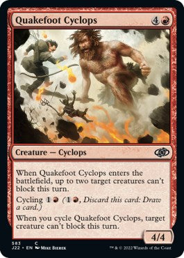 Quakefoot Cyclops [Jumpstart 2022] | Black Swamp Games