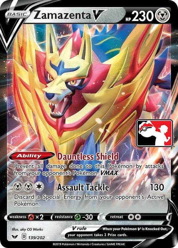 Zamazenta V (139/202) [Prize Pack Series One] | Black Swamp Games