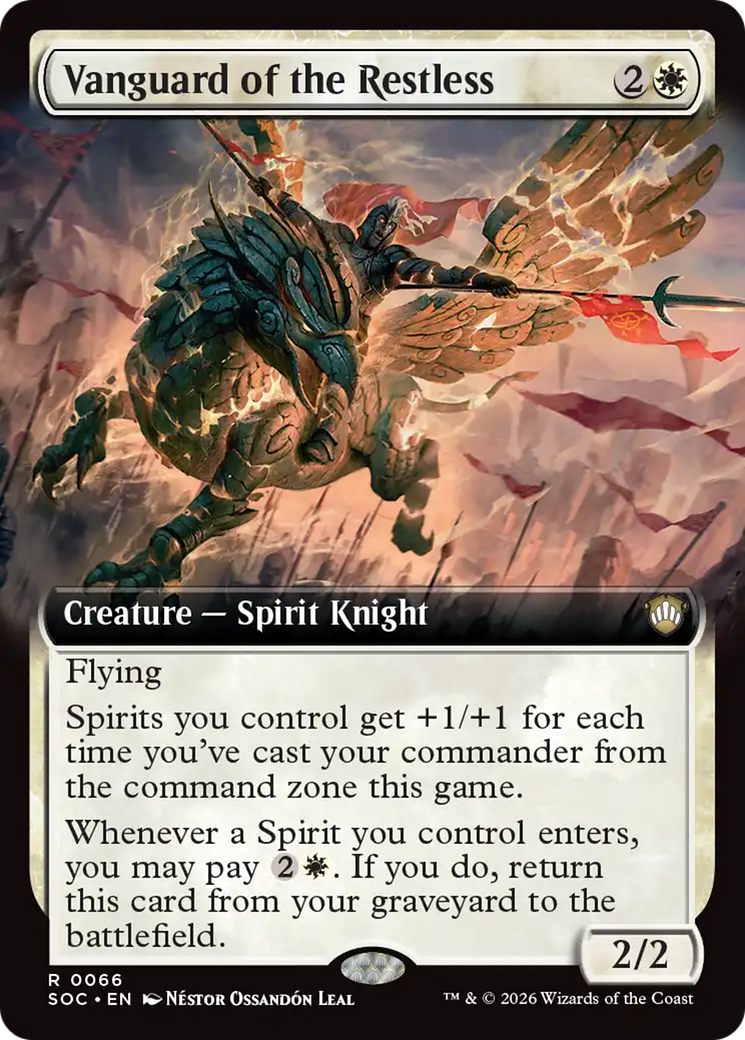 Vanguard of the Restless (Extended Art) [Secrets of Strixhaven Commander] | Black Swamp Games