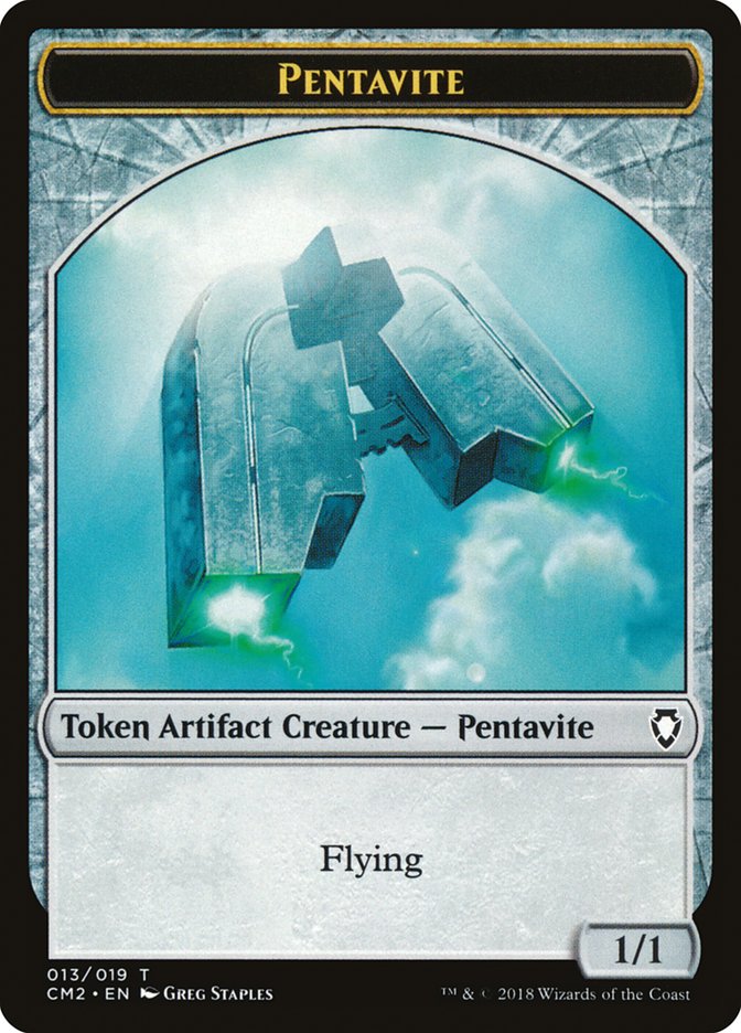 Pentavite Token [Commander Anthology Volume II Tokens] | Black Swamp Games