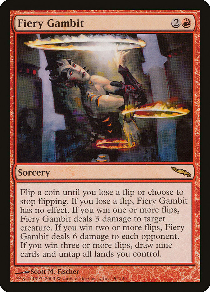 Fiery Gambit [Mirrodin] | Black Swamp Games
