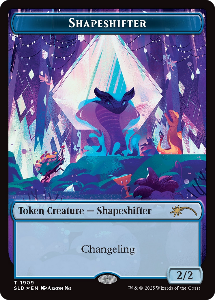 Shapeshifter Token (1909) (Double Rainbow Foil) [Secret Lair Drop Series] | Black Swamp Games