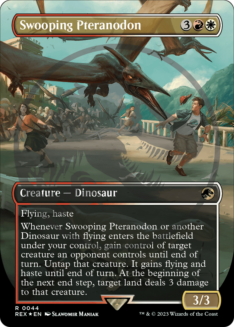 Swooping Pteranodon (Emblem) (Borderless) [Jurassic World Collection Tokens] | Black Swamp Games
