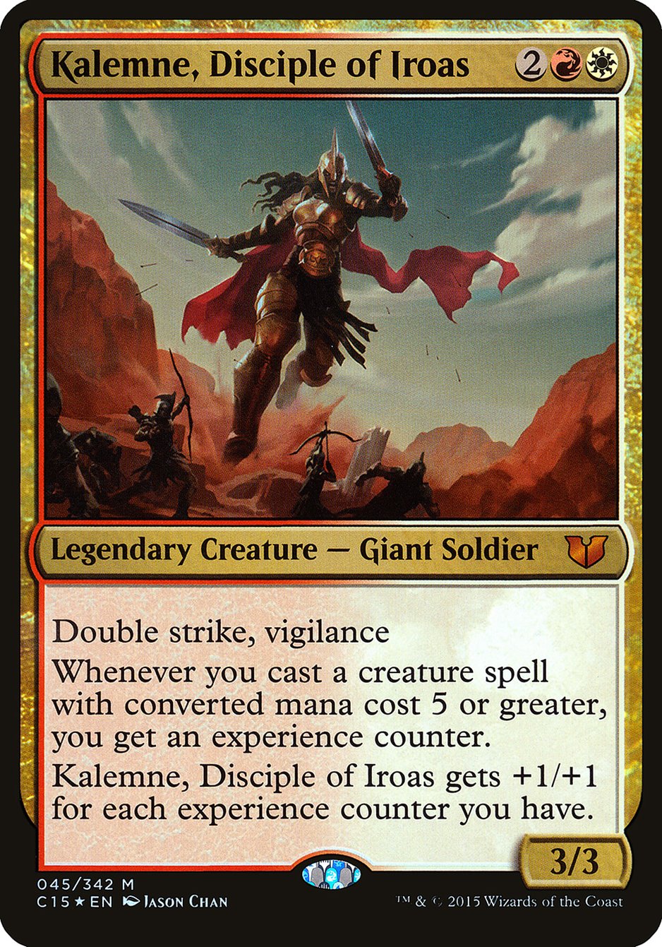 Kalemne, Disciple of Iroas (Oversized) [Commander 2015 Oversized] | Black Swamp Games