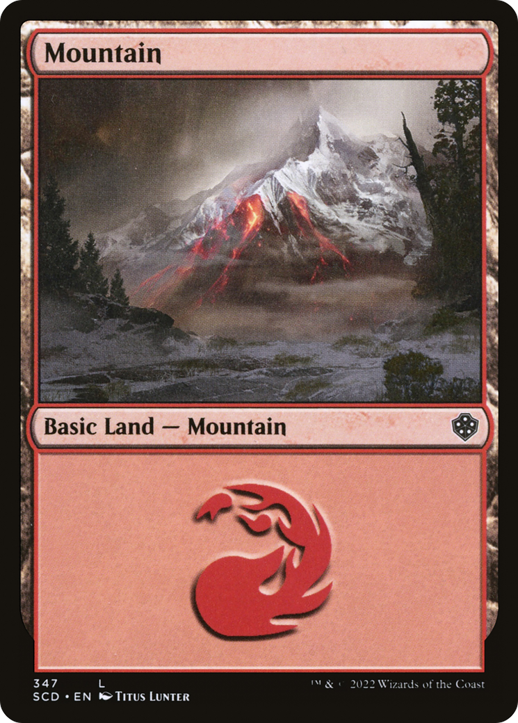Mountain (347) [Starter Commander Decks] | Black Swamp Games