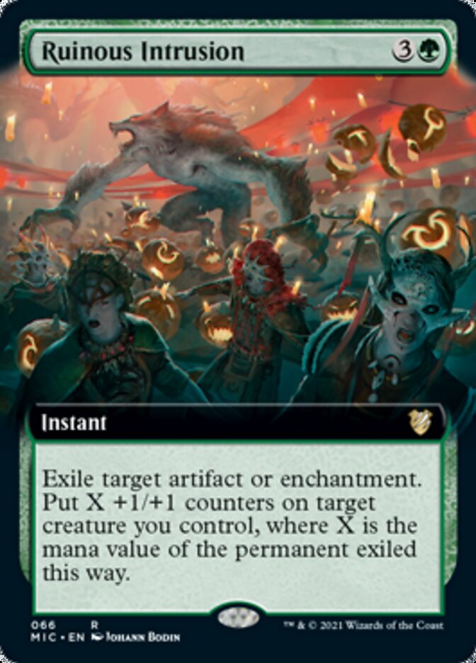 Ruinous Intrusion (Extended Art) [Innistrad: Midnight Hunt Commander] | Black Swamp Games