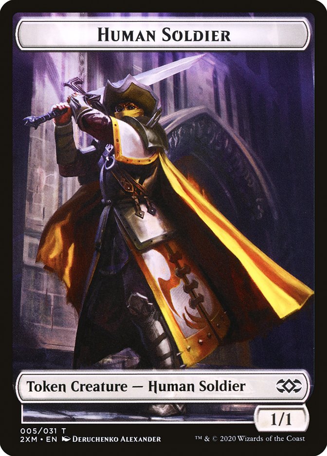 Human Soldier Token [Double Masters Tokens] | Black Swamp Games