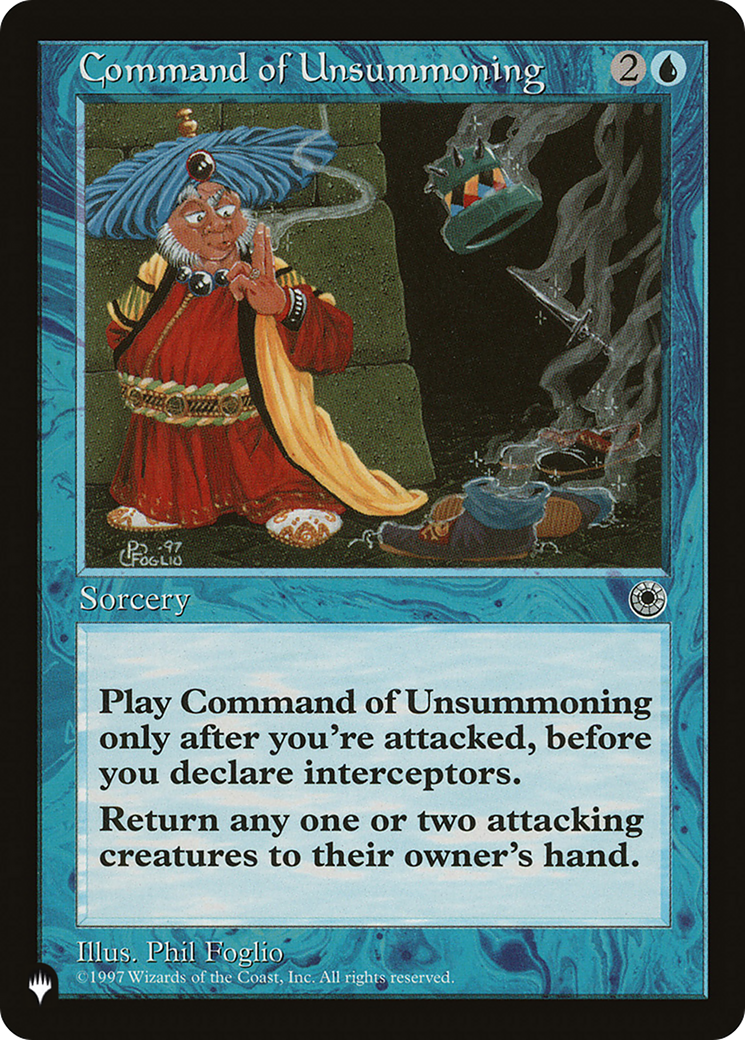 Command of Unsummoning [The List] | Black Swamp Games