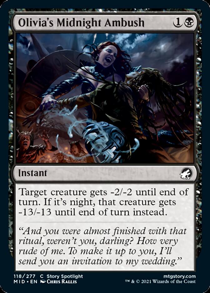 Olivia's Midnight Ambush [Innistrad: Midnight Hunt] | Black Swamp Games