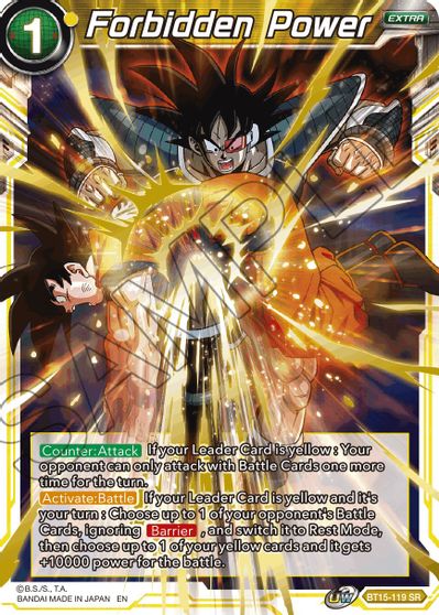 Forbidden Power (BT15-119) [Saiyan Showdown] | Black Swamp Games