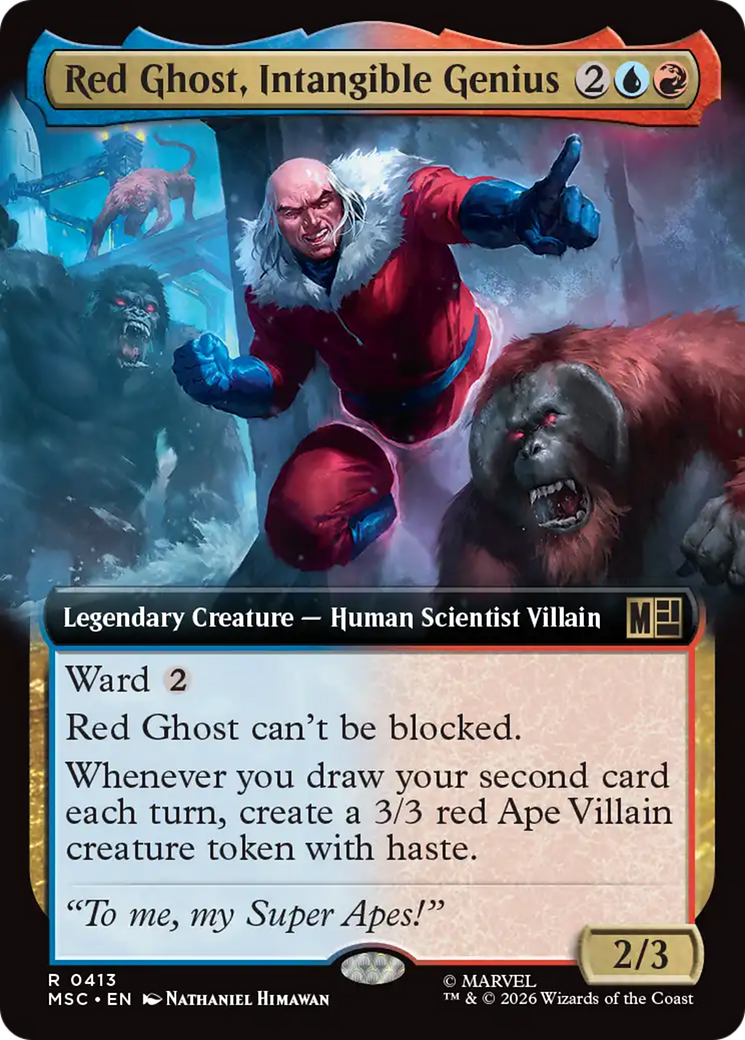 Red Ghost, Intangible Genius (Extended Art) [Marvel Super Heroes Commander] | Black Swamp Games