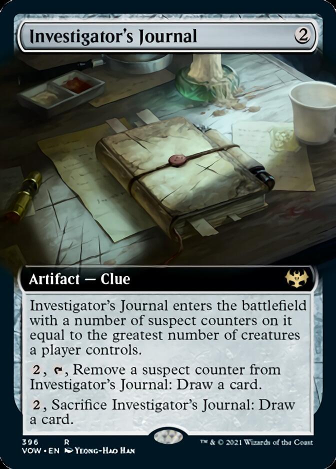 Investigator's Journal (Extended Art) [Innistrad: Crimson Vow] | Black Swamp Games