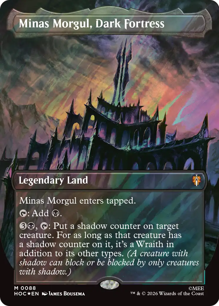 Minas Morgul, Dark Fortress (Borderless) (Surge Foil) [The Hobbit: Eternal-Legal] | Black Swamp Games