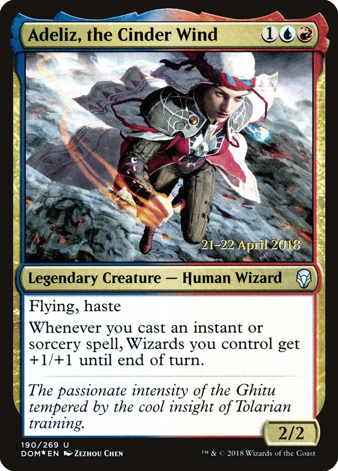 Adeliz, the Cinder Wind [Dominaria Prerelease Promos] | Black Swamp Games