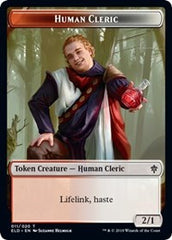 Human Cleric // Food (18) Double-Sided Token [Throne of Eldraine Tokens] | Black Swamp Games